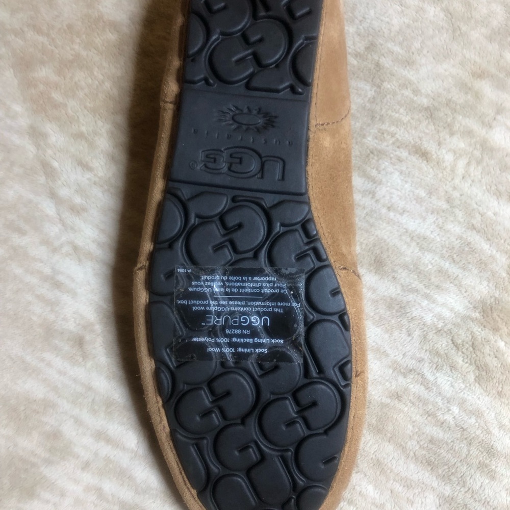 UGG Australia ‘Boylan’ Tassel Loafer Slippers Chestnut Suede Mens 10M - Picture 5 of 7